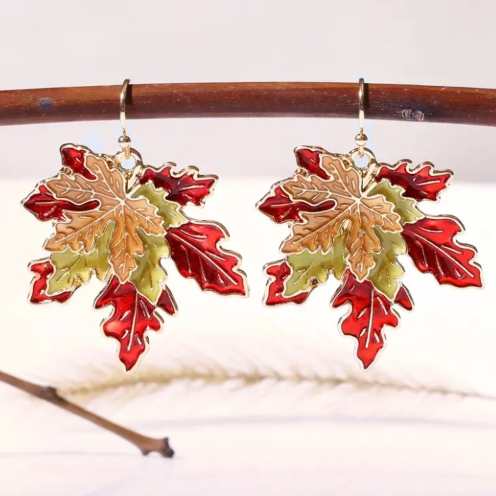 Fall Leaves Dangle Earrings
